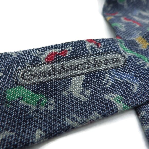 GianMarco Venturi Tie/ Dog Theme/ Blue - Picture 5 of 5